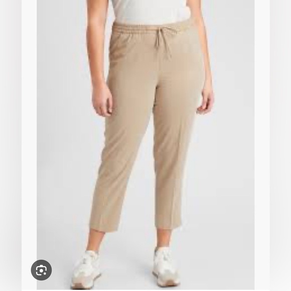 Banana Republic Hayden Tie-Waist Pull On Soft Ankle Pant - Picture 1 of 8